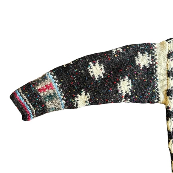 Vintage 90s Woolrich for Woman Fair Isle Chunky Wool Multicolor Sweater Medium - Picture 7 of 8